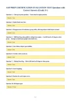 AAP PREP CERTIFICATION EVALUATION TEST Questions with&NewLine;Correct Answers &lpar;Grade A&plus;&rpar;