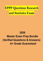 EPPP Research and Statistics Exam 2026 &vert; Research Methods&comma; Statistics Questions & Practice Test