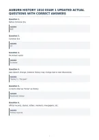 Auburn History 1010 Exam 1 Updated Actual&NewLine;Questions With Correct Answers&NewLine;