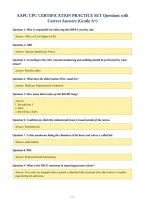 AAPC CPC CERTIFICATION PRACTICE SET Questions with&NewLine;Correct Answers &lpar;Grade A&plus;&rpar;