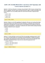 AAPC CPC EXAMS PRACTICE A ACTUAL TEST Questions with&NewLine;Correct Answers &lpar;Grade A&plus;&rpar;