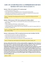 AAPC CPC EXAMS PRACTICE A COMPREHENSIVE REVIEW&NewLine;Questions with Correct Answers &lpar;Grade A&plus;&rpar;