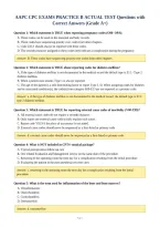 AAPC CPC EXAMS PRACTICE B ACTUAL TEST Questions with&NewLine;Correct Answers &lpar;Grade A&plus;&rpar;