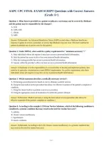 AAPC CPC FINAL EXAM SCRIPT Questions with Correct Answers&NewLine;&lpar;Grade A&plus;&rpar;