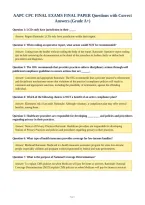 AAPC CPC FINAL EXAMS FINAL PAPER Questions with Correct&NewLine;Answers &lpar;Grade A&plus;&rpar;