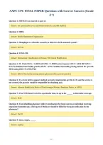 AAPC CPC FINAL PAPER Questions with Correct Answers &lpar;Grade&NewLine;A&plus;&rpar;