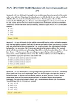 AAPC CPC STUDY GUIDE Questions with Correct Answers &lpar;Grade&NewLine;A&plus;&rpar;