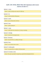 AAPC CPC FINAL PRACTICE SET Questions with Correct&NewLine;Answers &lpar;Grade A&plus;&rpar;