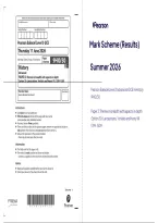 Edexcel A Level History Paper 30 2026 &lpar;9HI0&sol;30&rpar; Question Paper and Mark Scheme
