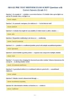 ABA 622 PRE TEST MIDTERM EXAM SCRIPT Questions with&NewLine;Correct Answers &lpar;Grade A&plus;&rpar;