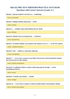 ABA 622 PRE TEST MIDTERM PRACTICE TEST BANK&NewLine;Questions with Correct Answers &lpar;Grade A&plus;&rpar;