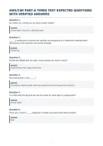 Aws&sol;Cwi Part-A Timed Test Expected Questions&NewLine;With Verified Answers&NewLine;
