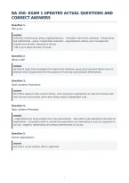 Ba 350- Exam 1 Updated Actual Questions And&NewLine;Correct Answers