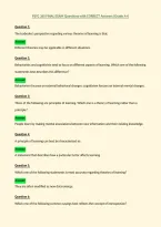 PSYC 365 FINAL EXAM Questions with CORRECT Answers &lpar;Grade A&plus;&rpar;
