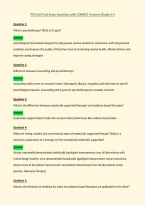 PSYC365 Final Exam Questions with CORRECT Answers &lpar;Grade A&plus;&rpar;