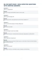 Ba 350 Rapp Exam 1 Sdsu Expected Questions&NewLine;With Verified Answers