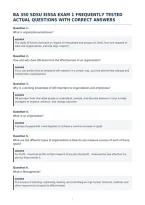 Ba 350 Sdsu Eissa Exam 1 Frequently Tested&NewLine;Actual Questions With Correct Answers