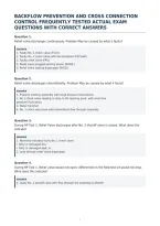 Backflow Prevention And Cross Connection&NewLine;Control Frequently Tested Actual Exam&NewLine;Questions With Correct Answers