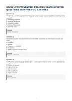 Backflow Prevention Practice Exam Expected&NewLine;Questions With Verified Answers