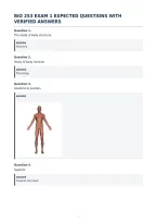 Bio 253 Exam 1 Expected Questions With&NewLine;Verified Answers