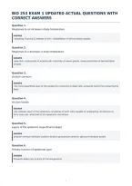 Bio 253 Exam 1 Expected Questions With&NewLine;Verified Answers