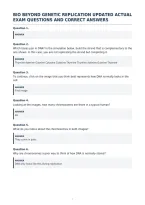 Bio Beyond Genetic Replication Updated Actual&NewLine;Exam Questions And Correct Answers&NewLine;