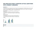 Bio Practice Exam 3 Updated Actual Questions&NewLine;With Correct Answers