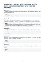 Biobeyond - History Repeats Itself&comma; With A&NewLine;Twist Expected Questions With Verified&NewLine;Answers