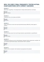 Biol 1013 Brcc Final Frequently Tested Actual&NewLine;Exam Questions With Correct Answers