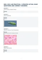 Biol 1031 Lab Practical 1 Updated Actual Exam&NewLine;Questions And Correct Answers