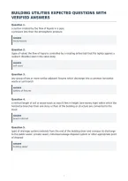 Building Utilities Expected Questions With&NewLine;Verified Answers