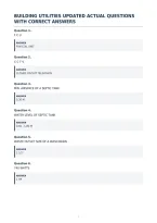 Building Utilities Updated Actual Questions&NewLine;With Correct Answers