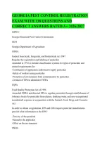 Georgia Pest Control Registration Exam Study Guide 2026&ndash;2027&colon; 138 Practice Questions & Correct Answers for Certification &ndash; Includes IPM&comma; Insects&comma; Rodents&comma; Termites&comma; Pesticide Safety & Georgia Regulations