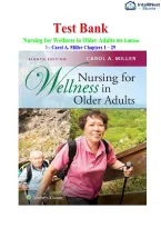 Test Bank For Nursing for Wellness in Older Adults 8th Edition by Carol A Miller ISBN 978-1496368287