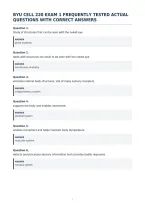 Byu Cell 220 Exam 1 Frequently Tested Actual&NewLine;Questions With Correct Answers
