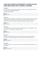 C836 Wgu Complete Frequently Tested Actual&NewLine;Exam Questions With Correct Answers