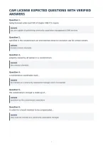 Cam License Expected Questions With Verified&NewLine;Answers