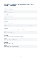 Cdl Permit Updated Actual Questions With&NewLine;Correct Answers