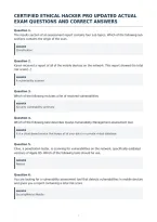 Certified Ethical Hacker Pro Updated Actual&NewLine;Exam Questions And Correct Answers