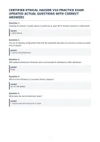 Certified Ethical Hacker V10 Practice Exam&NewLine;Updated Actual Questions With Correct&NewLine;Answers