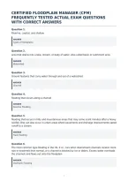 Certified Floodplain Manager &lpar;Cfm&rpar;&NewLine;Frequently Tested Actual Exam Questions&NewLine;With Correct Answers