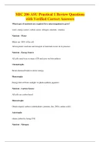 MIC 206 ASU Practical 1 Review Questions&NewLine;with Verified Correct Answers