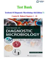 Test Bank For Textbook of Diagnostic Microbiology 6th Edition by Connie R&period; Mahon ISBN 978-0323613170