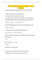 SLO 1 Questions with Verified Correct&NewLine;Answers