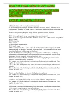 Biod 101 Final Exam Study Guide A Comprehensive Study Guide 2026 Update With 100&percnt; Certified Questions And Answers&period; Latest Updated 