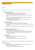 Nsg-430 Final Exam Study Guide&colon; Complex Medical Client Care With&NewLine;Complete Solutions