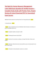 Test Bank for Human Resource Management PDF&colon; Exam Questions&comma; Practice Tests & Study Guide for HRM Success&NewLine;&NewLine;