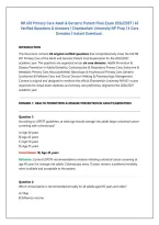 NR 601 Primary Care Adult & Geriatric Patient Final Exam 2026&sol;2027 &vert; 60 &NewLine;Verified Questions & Answers &vert; Chamberlain University NP Prep &vert; 6 Core &NewLine;Domains &vert; Instant Download &period;