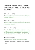 Law Enforcement In The 21St Century&NewLine;Grant Practice Questions And Detailed&NewLine;Solutions&NewLine;