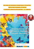 Test Bank For Varcarolis' Foundations Of Psychiatric-&NewLine;Mental Health Nursing&comma; 9Th Edition&NewLine;By Margaret Jordan Halter Chapters 1 - 36 &vert; Complete